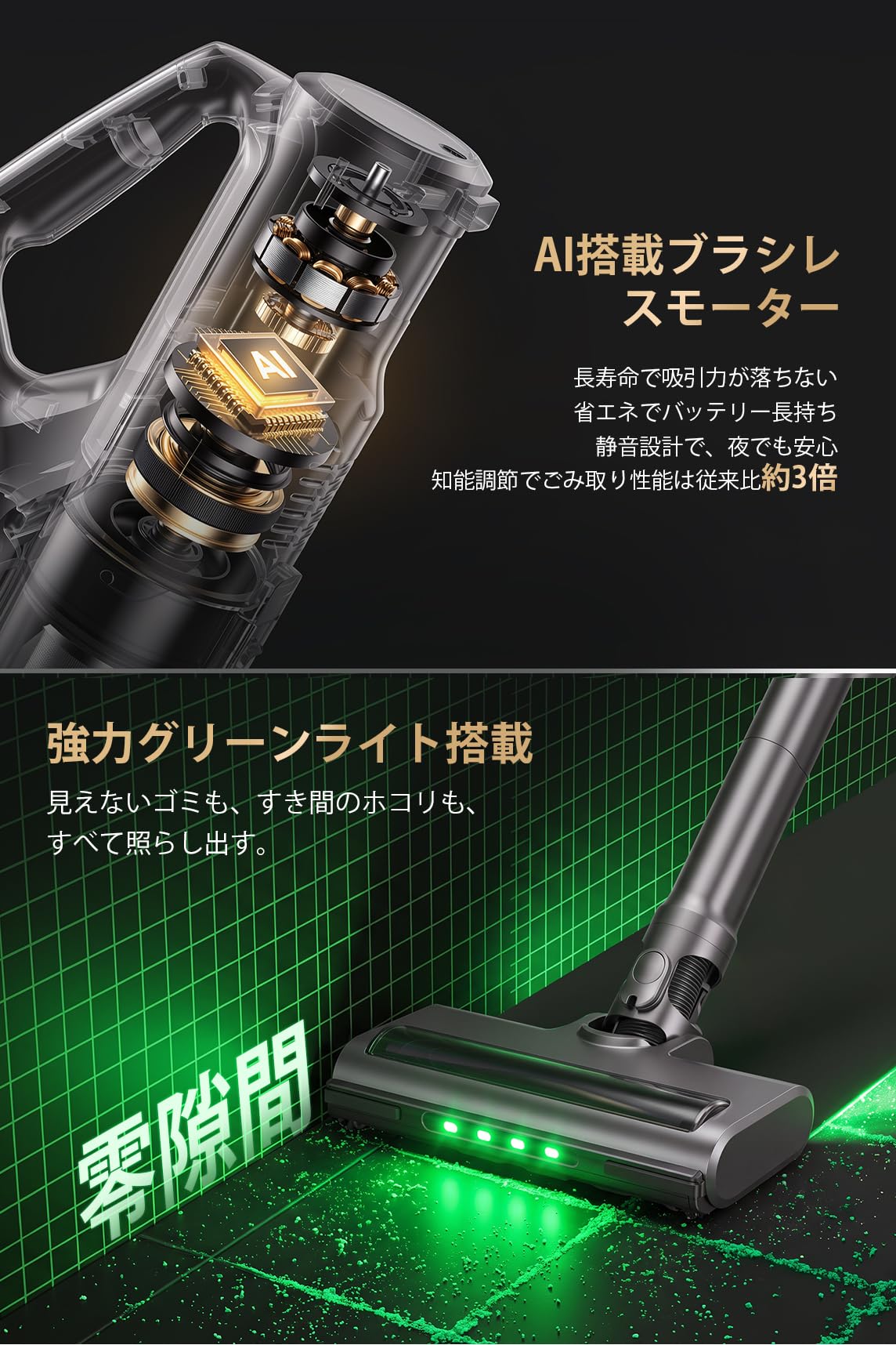 新品✨コードレス掃除機 サイクロン 業界初独立モーター 自走式 強力吸引 軽量 Amazon.co.jp: 掃除機 コードレス 【業界最軽量タイプ！自立自走式